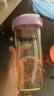 HEGEN海格恩吸管杯兒童水杯學(xué)飲杯奶瓶1-3-6歲直飲吸管嬰兒寶寶牛奶杯 【獨(dú)立抓握】 330ml 吸管杯-浪漫紫 曬單實(shí)拍圖