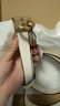 蔻馳（COACH）【品牌直供】女士HARNESS針扣可裁剪雙面腰帶 奶茶色 七夕禮物 曬單實拍圖