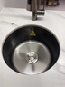 悍高吧臺迷你圓形水槽小方槽家用304不銹鋼納米水槽洗菜盆洗碗池 納米款圓槽-配抽拉龍頭 曬單實(shí)拍圖