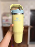 STANLEY拎拎杯吸管杯水杯保溫杯不銹鋼杯子大容量辦公車載887ML-柚黃 曬單實拍圖