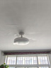 美的（Midea）風(fēng)扇燈餐廳吊扇燈led臥室燈隱形扇葉遙控三防燈具熟睡風(fēng)包安裝 曬單實(shí)拍圖