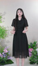 MeetMetro瑪依爾黑色雪紡連衣裙女2025夏季新款飄帶領(lǐng)輕熟風(fēng)裙子 黑色【現(xiàn)貨閃電發(fā)】 S 曬單實(shí)拍圖