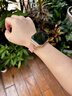 WJU適用蘋果手表表帶s10真皮iatch9輕奢apple watch s8新款夏天四葉草ultra2高級感s6女款se手表帶 粉色玫金扣 適用42mm表盤【新品10代iwatch】 曬單實拍圖