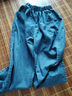 日系松緊高腰天絲牛仔褲女夏季新款抽繩直筒小個(gè)子九分闊腿褲 藍色天絲牛仔褲單件 S 曬單實(shí)拍圖