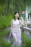 初蟬衣事「松韻」新中式套裝女夏季新款國風(fēng)立領(lǐng)對襟唐裝上衣氣質(zhì)外披馬甲 馬甲（煙紫） S （現(xiàn)貨） 曬單實拍圖