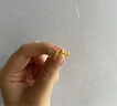 周六福（ZLF）七夕禮物 黃金耳釘女款足金玫瑰花蝴蝶耳飾夢幻森林系列 計(jì)價(jià) 一對-1.75g 曬單實(shí)拍圖