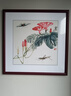 派旦仙夢(mèng)齊白石國畫(huà)新中式客廳裝飾畫(huà)沙發(fā)背景墻掛畫(huà)飯廳餐廳荷花水墨壁畫(huà) 齊白石-可惜無(wú)聲A 70*70cm【油畫(huà)布+有機玻璃】 雅致紅木實(shí)木框 曬單實(shí)拍圖