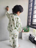 G.DUCKKIDS立領(lǐng)睡衣兒童長袖夏季男童2024新款女童寶寶韓版空調(diào)服擴(kuò)胸兩件套 云朵棉家居服-卡通恐龍 150 cm 曬單實拍圖