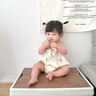 班喜迪嬰兒衣服夏裝包屁衣薄款嬰幼兒女寶寶連體衣超萌公主吊帶哈衣夏季 綠色 66cm 曬單實拍圖
