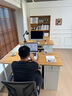 拜德美（BYDERME）辦公桌員工位辦公室桌椅組合簡(jiǎn)約現代老板桌職員工作臺式電腦桌子 薦【一抽一柜+主機位】140*60*75 組裝(贈送安裝工具，自行安裝) 曬單實(shí)拍圖