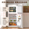 美的（Midea）復(fù)古小冰箱迷你小型雙門家用 冷藏冷凍兩用節(jié)能輕音電冰箱 歐式現(xiàn)代家裝網(wǎng)紅顏值款BCD-113MR 曬單實拍圖