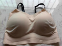 維多利亞的秘密 舒適果凍條軟支撐無(wú)痕字母美背肩帶背心內衣文胸 32H0裸粉色-不交叉肩帶 XS /M 曬單實(shí)拍圖