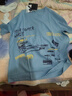 花花公子（PLAYBOY）夏季純棉短袖T恤男士冰絲薄款透氣半袖t潮流牌情侶學(xué)生大碼上衣服 20藍色 2XL 【建議155-170斤】 曬單實(shí)拍圖