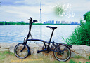 Brompton扶搖 brompton英國小布折疊自行車 C Line M把/S把6速 暗黑色單車 暗黑色【H6L】 16英寸 曬單實拍圖
