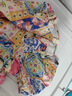 ASK JUNIOR兒童裙子2025夏透氣女童撞色短袖泡泡袖連衣裙公主裙 花色  130  曬單實拍圖