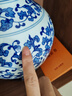 傲世景德鎮(zhèn)陶瓷器青花瓷花瓶工藝品客廳擺件玄關辦公室博古架裝飾品 青花纏枝蓮賞瓶+底座+證書 曬單實拍圖
