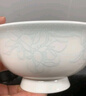 錦秋堂景德鎮(zhèn)陶瓷器 家用骨瓷餐具 高腳米飯碗 釉下彩單碗 白玉蘭不燙手 8英寸湯碗 曬單實(shí)拍圖
