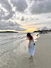 妙奕嘉碎花吊帶連衣裙2025新款三亞海邊沙灘裙旅游茶歇法式度假風(fēng)長(zhǎng)裙子 藍(lán)色晶瑩鏈珠連衣裙 M 【適合90-110斤】 曬單實(shí)拍圖