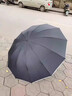 LINHARES雨傘特大號(hào)全自動(dòng)雙層男士三人反向傘加大加厚加固抗暴雨專用晴雨 120骨140CM防雨防曬黑色 12骨 曬單實(shí)拍圖