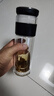 京東京造玻璃杯 全能茶水分離杯 泡茶杯雙層泡茶分離杯子男士鉆石黑330ml 曬單實拍圖