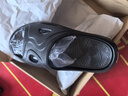 特步（XTEP）運動(dòng)拖鞋外穿男士軟底涼鞋舒適厚底沙灘涼拖鞋男 A024 正黑 42-43 曬單實(shí)拍圖