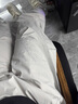 POUM淺灰色斜切冰絲速干休閑褲男裝夏季薄款彎刀工裝褲傘兵機(jī)能長褲子 DFFS-K22淺灰色 XL 【120-135斤】 曬單實(shí)拍圖