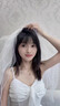 BIOSSANCE領(lǐng)證頭紗登記求婚頭飾簡約短款新娘結(jié)婚主婚紗頭飾高級法式小頭紗 珍珠頭紗【夾子款】 曬單實拍圖