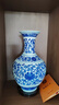 傲世景德鎮(zhèn)陶瓷器青花瓷花瓶工藝品客廳擺件玄關辦公室博古架裝飾品 青花纏枝蓮賞瓶+底座+證書 曬單實拍圖