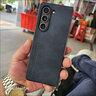 遼科適用三星Galaxy ZFold7手機殼折疊屏輕薄磨砂羊巴皮保護套新款防摔輕奢復(fù)古高檔商務(wù)簡約手機外殼 三星ZFold7 石墨黑羊巴皮保護套【前框+后殼】 曬單實拍圖