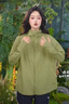蕉下（beneunder）防曬衣女防曬服冰絲涼感寬松透氣戶外防曬衣百搭男女同款A(yù)L672 漫野綠 L 曬單實(shí)拍圖