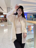 雪中飛防曬襯衫外套女春季2025新款女士防紫外線小個(gè)子冰絲涼感襯衣PC 黃色678F （熊仔口袋） L (165/88A) 曬單實(shí)拍圖