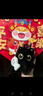 朗程可愛(ài)小黑貓情侶掛件毛絨公仔鑰匙扣學(xué)生書(shū)包掛飾送禮圣誕節禮物 抱魚(yú)款 10cm 曬單實(shí)拍圖
