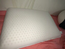 MUJI[自營限定款]乳膠枕 天然乳膠枕頭透氣高回彈枕芯白色60×40×10cm 曬單實拍圖