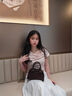 CinvaiKrose【趙昭儀同款】包包女包2025新款保齡球斜挎包生日七夕情人節(jié)禮物 咖啡色【送女友老婆女生禮物走心】 曬單實(shí)拍圖