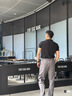 布先生拉鏈立領(lǐng)時尚機能風短袖T恤男夏字母印花上衣 鋼琴黑  2XL (185)  曬單實拍圖