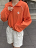 KAMA卡瑪戶外短款外套女夏秋季登山服新款防曬衣辣妹風(fēng)棒球服潮流上衣 橙色（夏款） S 曬單實拍圖
