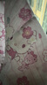 tutuanna全棉夏季睡衣女雙層紗HelloKitty滿印和服短袖睡裙家居服 淺粉色 均碼 160/84A 曬單實拍圖