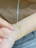 中國黃金（CHINA GOLD）18K黃金五花四葉草手鏈女2025新款K金手鏈生日七夕禮物送女友老婆 18K金五花手鏈-約1.1g 曬單實拍圖