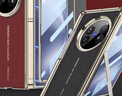 喬芬德vivoxfold5手機殼vivo X Fold5折疊屏保護套新款秒變xt非凡大師電鍍幻影皮革鏡頭全包超薄 【瑞紅色】殼膜一體-鉸鏈全包-側邊支架 vivoxfold5 曬單實拍圖