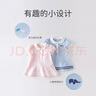 戴維貝拉（DAVE＆BELLA）汽水棉兒童裙子女童連衣裙公主裙女孩夏裝嬰兒夏季寶寶運動(dòng)服 粉色 90 cm（建議身高80-90cm） 曬單實(shí)拍圖