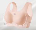 奶糖派軟支撐無(wú)鋼圈無(wú)痕顯瘦背心懸浮2.0大胸顯小文胸內衣女送女友 絲絨粉 L 01（85C-85E,90C-90D） 曬單實(shí)拍圖