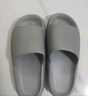 優(yōu)調拖鞋女厚底踩屎感居家室內靜音浴室洗澡防滑防臭大碼涼拖鞋男夏 隕石灰 【4cm厚底踩屎感】 40-41 (260mm) 曬單實(shí)拍圖