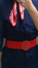 蒂默奇東航空姐制服東方航空連衣七分袖空乘航空高鐵職業(yè)服裝乘務(wù)員工作 藍色連衣·裙（+腰帶絲巾） L 曬單實拍圖