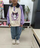 G.DUCKKIDS童裝女童牛仔褲春秋季兒童褲子中小童刺繡庫洛米長褲女寶寶闊腿褲 藍色春秋款 140碼建議130-140cm9-10歲 曬單實拍圖