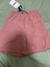 初語(yǔ)垂感寬松五分休閑褲女百慕大褲子2023夏季新款松緊腰百搭短褲 藕粉色 M 曬單實(shí)拍圖