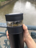 智品迪德國雙層玻璃杯家用隔熱防燙鵝蛋茶水分離杯子大容量鋼化玻璃杯 400ml本色/不顯溫+長濾網(wǎng) 曬單實拍圖
