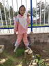 G.DUCKKIDS童裝女童秋裝套裝兒童衣服女大童春秋季拼色外套兩件套小學生夾克 83202粉色 150 尺碼11~12歲【140-150cm】 曬單實拍圖