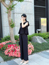 佰藍(lán)嬌小香風(fēng)套裝女2025夏季新款高級(jí)感氣質(zhì)顯瘦減齡寬松闊腿褲子兩件套 咖色 M （建議80-105斤） 曬單實(shí)拍圖
