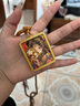 描金唐卡軋機拉姆前世今生五路財神項鏈藏式吊墜項鏈唐卡掛繩吊墜 描金唐卡項鏈【款式02】前世今生 項鏈款【帶項鏈繩】 曬單實(shí)拍圖