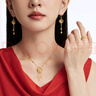 周大福喜上眉梢喜鵲婚嫁三金五金足金黃金耳墜女送生日禮物EOF1512 約6.35g計價(工費680) 曬單實拍圖